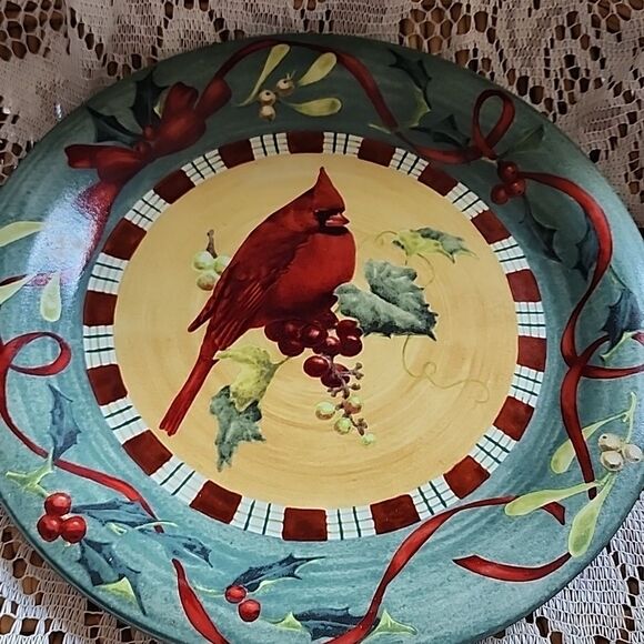 Lenox Winter Greetings Everyday Cardinal Wall/Dinner Plate Holiday Christmas - Picture 3 of 4